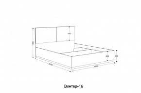 ВИНТЕР - 16 ПМ Кровать 1600 с ортопедом с ПМ НК в Игре - igra.mebel24.online | фото 2